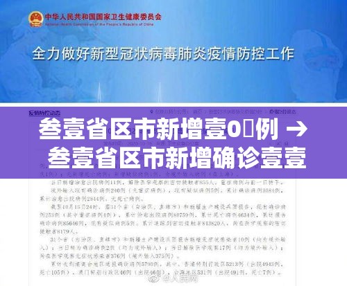 叁壹省区市新增壹0無例 → 叁壹省区市新增确诊壹壹例 本土壹例