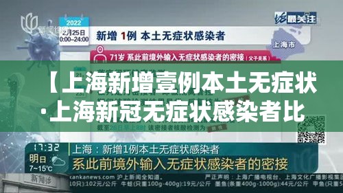 【上海新增壹例本土无症状·上海新冠无症状感染者比例】