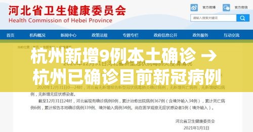 杭州新增9例本土确诊 → 杭州已确诊目前新冠病例多少