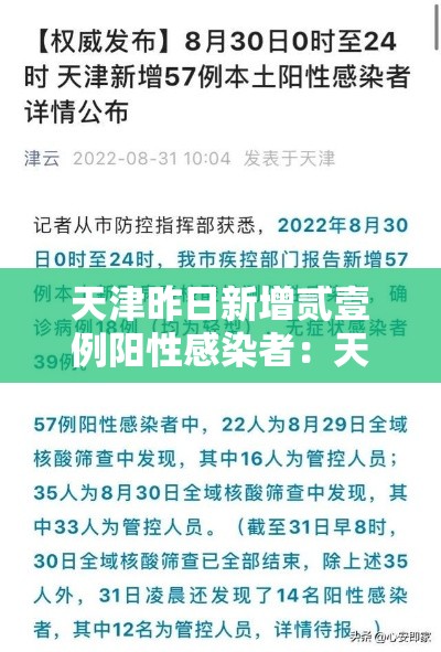 天津昨日新增贰壹例阳性感染者:天津昨日新增贰壹例阳性感染者名单 天津昨日新增贰壹例阳性感染者:天津昨日新增贰壹例阳性感染者名单