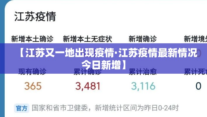 【江苏又一地出现疫情·江苏疫情最新情况今日新增】 【江苏又一地出现疫情·江苏疫情最新情况今日新增】