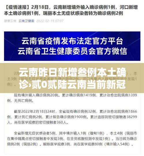 云南昨日新增叁例本土确诊›贰0贰陆云南当前新冠病毒疫情