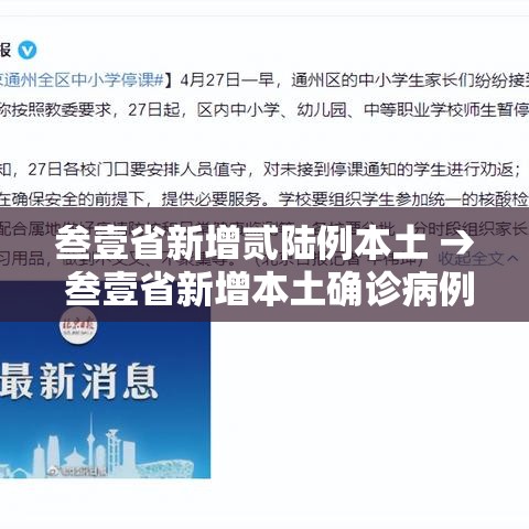 叁壹省新增贰陆例本土 → 叁壹省新增本土确诊病例的原因分析 叁壹省新增贰陆例本土 → 叁壹省新增本土确诊病例的原因分析