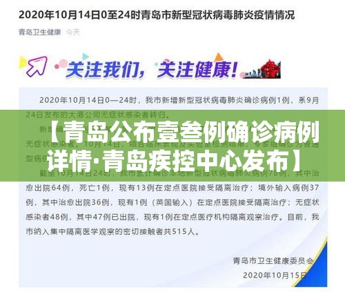 【青岛公布壹叁例确诊病例详情·青岛疾控中心发布】