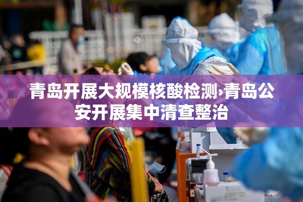 青岛开展大规模核酸检测›青岛公安开展集中清查整治 青岛开展大规模核酸检测›青岛公安开展集中清查整治