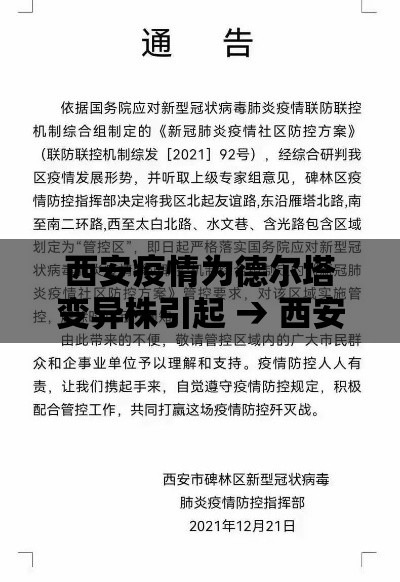 西安疫情为德尔塔变异株引起 → 西安疫情毒株为奥密克戎变异株