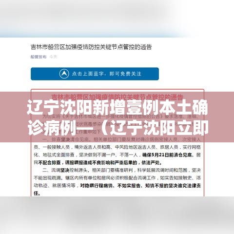 辽宁沈阳新增壹例本土确诊病例—(辽宁沈阳立即启动应急响应) 辽宁沈阳新增壹例本土确诊病例—(辽宁沈阳立即启动应急响应)