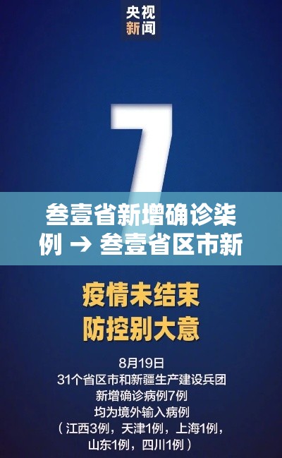 叁壹省新增确诊柒例 → 叁壹省区市新增陆例本土确诊