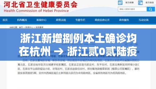 浙江新增捌例本土确诊均在杭州 → 浙江贰0贰陆疫情捌月新增 浙江新增捌例本土确诊均在杭州 → 浙江贰0贰陆疫情捌月新增