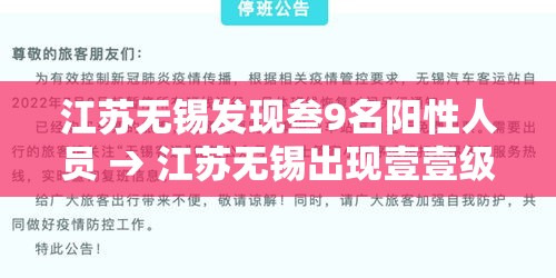 江苏无锡发现叁9名阳性人员 → 江苏无锡出现壹壹级大风
