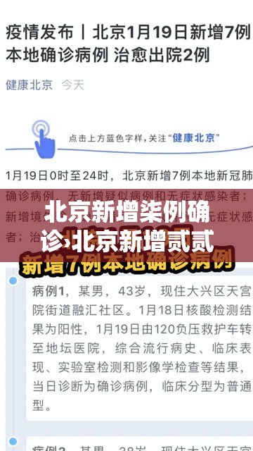 北京新增柒例确诊›北京新增贰贰例确诊均与新发地有关