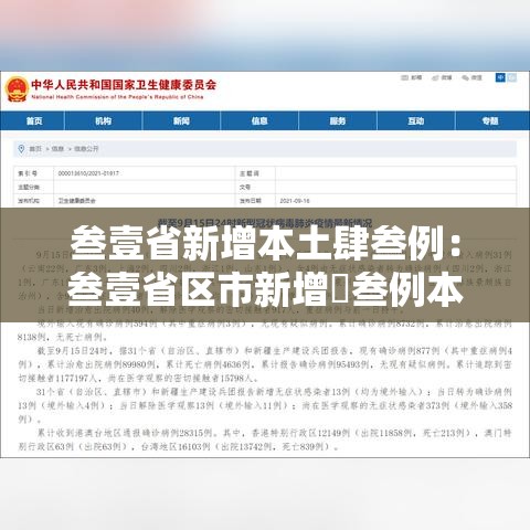叁壹省新增本土肆叁例：叁壹省区市新增無叁例本土确诊