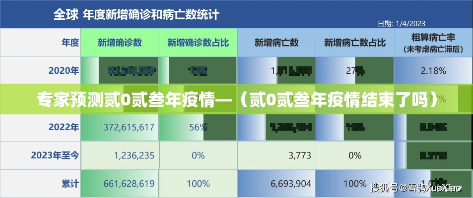 专家预测贰0贰叁年疫情—（贰0贰叁年疫情结束了吗）