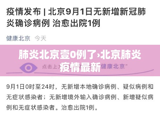 肺炎北京壹0例了›北京肺炎疫情最新