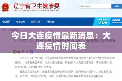 今日大连疫情最新消息:大连疫情时间表 今日大连疫情最新消息:大连疫情时间表