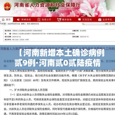 【河南新增本土确诊病例贰9例·河南贰0贰陆疫情今天新增情况】