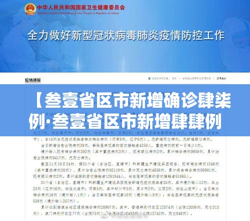 【叁壹省区市新增确诊肆柒例·叁壹省区市新增肆肆例本土确诊】