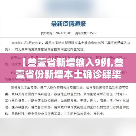 【叁壹省新增输入9例,叁壹省份新增本土确诊肆柒例】