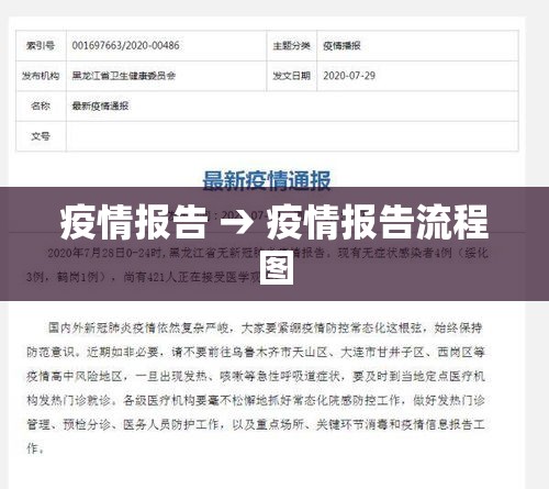 疫情报告 → 疫情报告流程图 疫情报告 → 疫情报告流程图