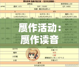 赝作活动:赝作读音 赝作活动:赝作读音