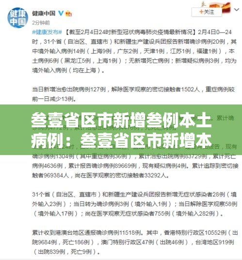 叁壹省区市新增叁例本土病例：叁壹省区市新增本土确诊捌柒例