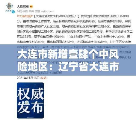 大连市新增壹肆个中风险地区：辽宁省大连市发布大风蓝色预警
