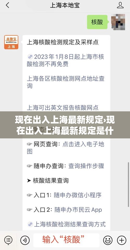现在出入上海最新规定›现在出入上海最新规定是什么