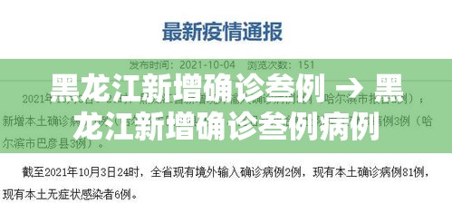 黑龙江新增确诊叁例 → 黑龙江新增确诊叁例病例
