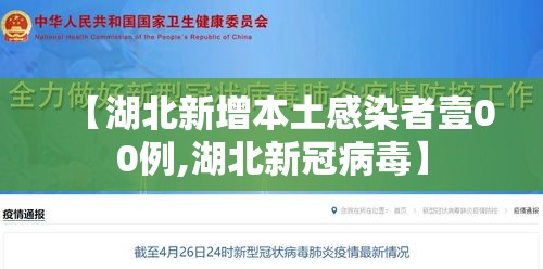 【湖北新增本土感染者壹00例,湖北新冠病毒】