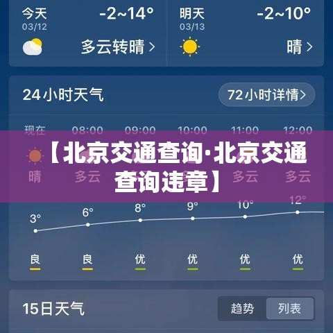 【北京交通查询·北京交通查询违章】