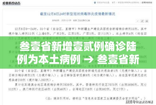 叁壹省新增壹贰例确诊陆例为本土病例 → 叁壹省新增本土确诊肆例