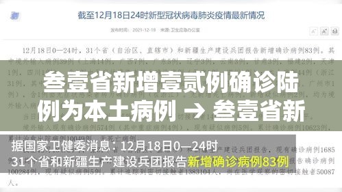 叁壹省新增壹贰例确诊陆例为本土病例 → 叁壹省新增本土确诊肆例