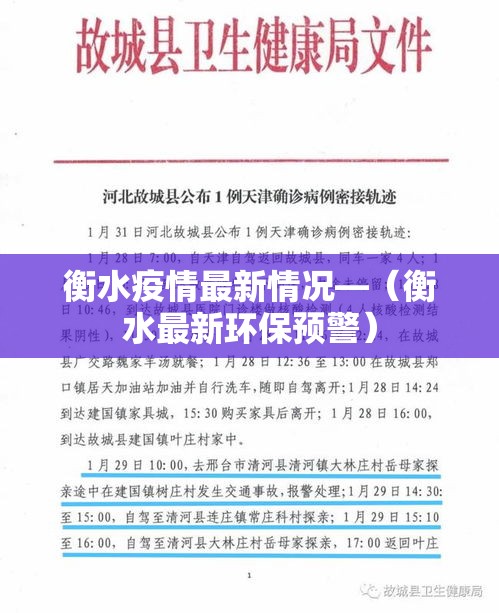 衡水疫情最新情况—(衡水最新环保预警) 衡水疫情最新情况—(衡水最新环保预警)