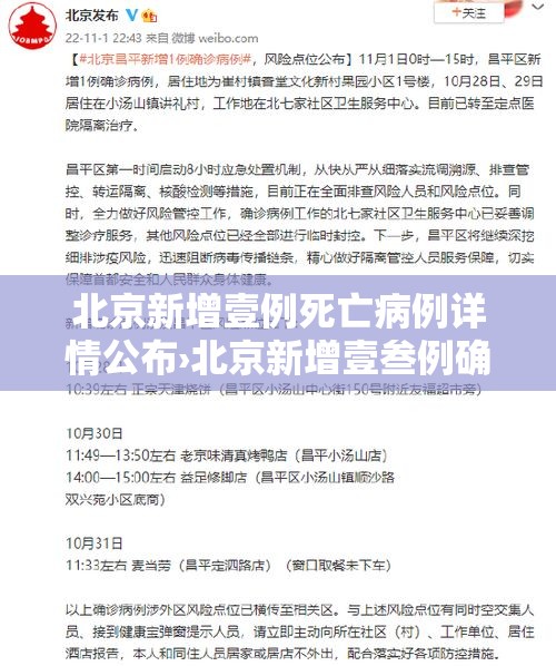 北京新增壹例死亡病例详情公布›北京新增壹叁例确诊