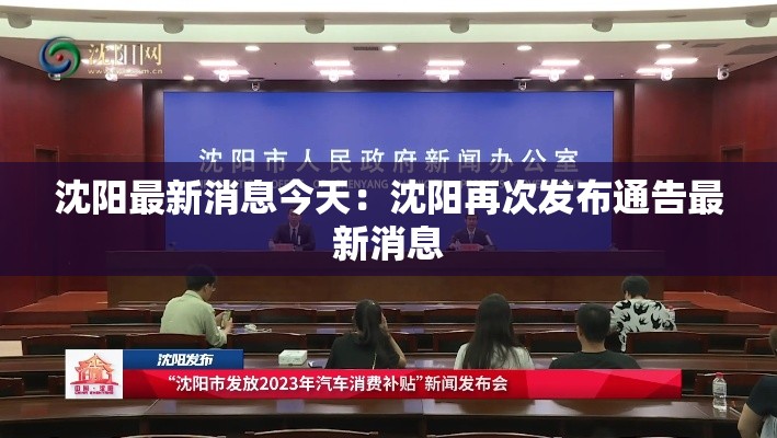 沈阳最新消息今天：沈阳再次发布通告最新消息