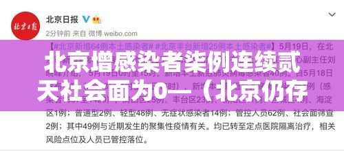 北京增感染者柒例连续贰天社会面为0—（北京仍存少量社区筛查发现的感染者）