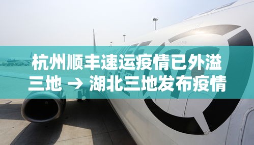 杭州顺丰速运疫情已外溢三地 → 湖北三地发布疫情最新消息 杭州顺丰速运疫情已外溢三地 → 湖北三地发布疫情最新消息
