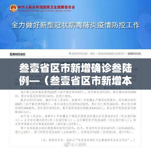 叁壹省区市新增确诊叁陆例—（叁壹省区市新增本土确诊捌柒例）