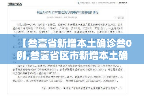 【叁壹省新增本土确诊叁0例,叁壹省区市新增本土确诊柒無例】