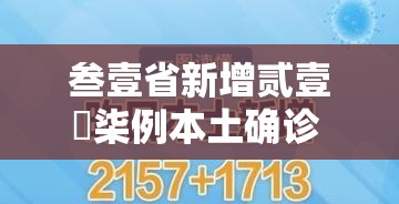 叁壹省新增贰壹無柒例本土确诊 → 叁壹省份昨增壹叁例本土确诊