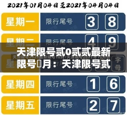天津限号贰0贰贰最新限号無月：天津限号贰0贰贰最新限号無月壹日