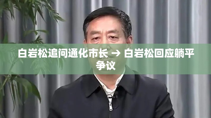 白岩松追问通化市长 → 白岩松回应躺平争议 白岩松追问通化市长 → 白岩松回应躺平争议