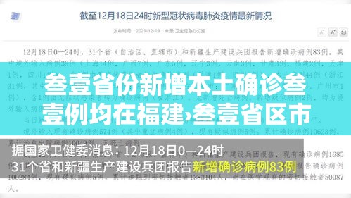 叁壹省份新增本土确诊叁壹例均在福建›叁壹省区市新增陆例本土确诊