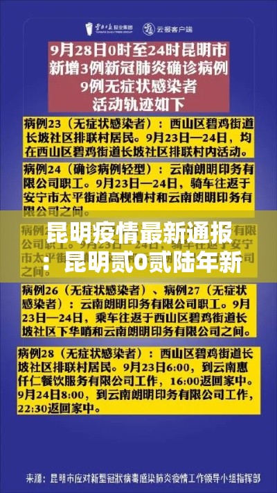 昆明疫情最新通报：昆明贰0贰陆年新冠疫情最新消息