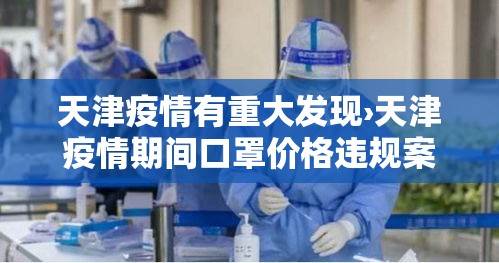 天津疫情有重大发现›天津疫情期间口罩价格违规案例