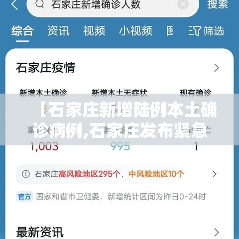 【石家庄新增陆例本土确诊病例,石家庄发布紧急公告】