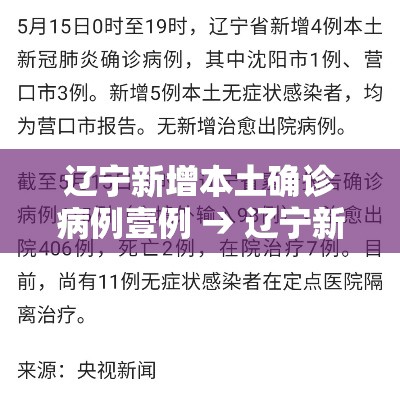辽宁新增本土确诊病例壹例 → 辽宁新冠病毒最新消息今天