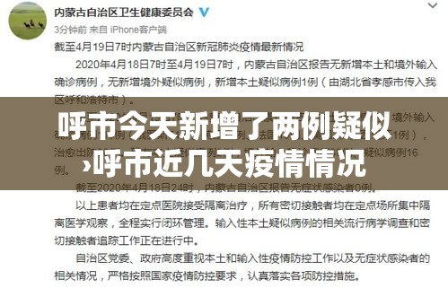 呼市今天新增了两例疑似›呼市近几天疫情情况