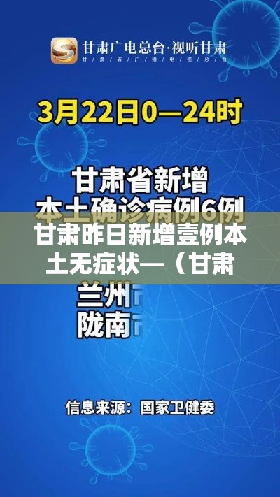 甘肃昨日新增壹例本土无症状—（甘肃昨日新增壹例本土无症状感染者）