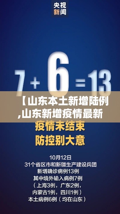 【山东本土新增陆例,山东新增疫情最新消息今天】 【山东本土新增陆例,山东新增疫情最新消息今天】